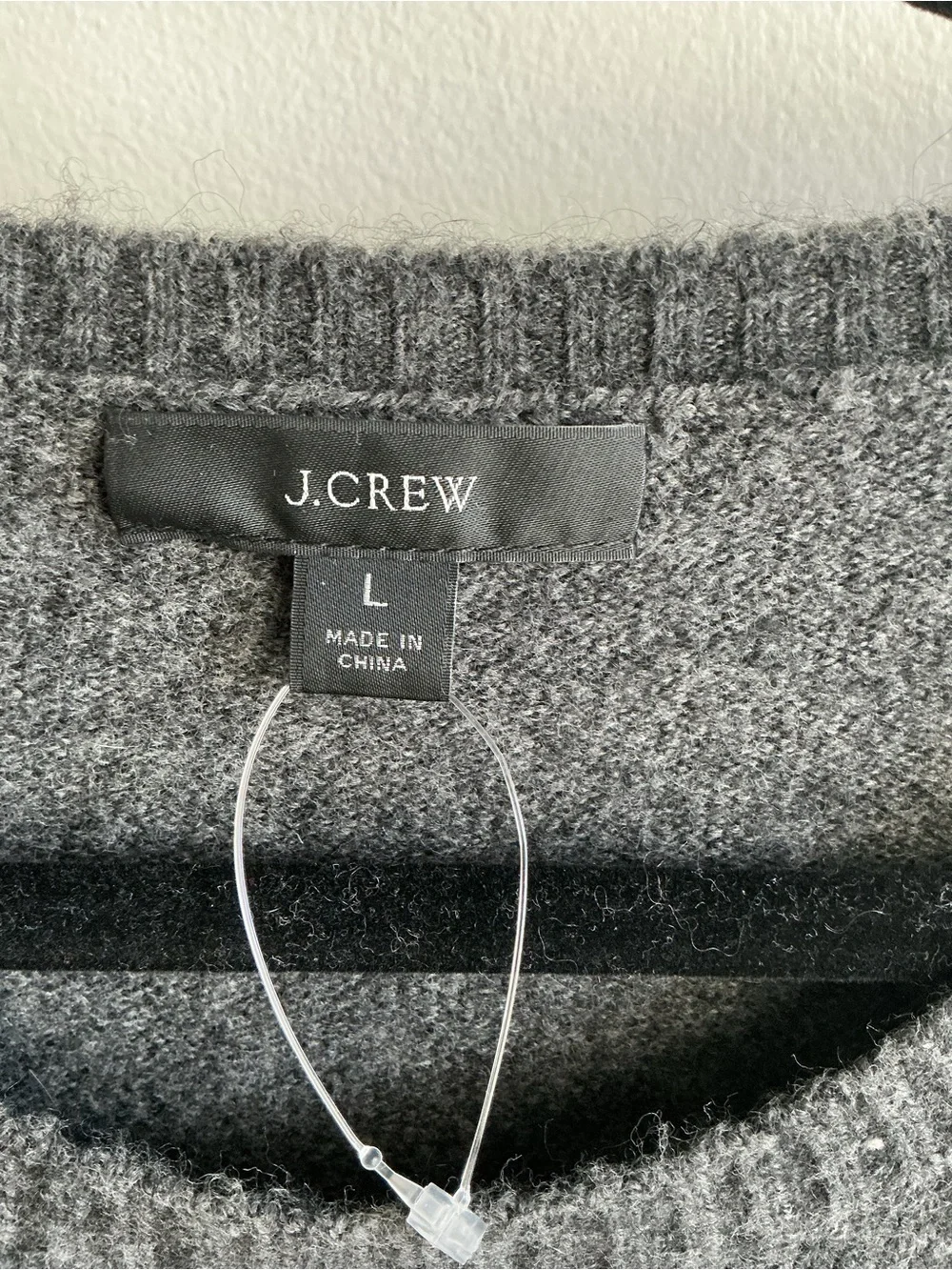 J. Crew Dark Charcoal Sparkle Crewneck Sweater